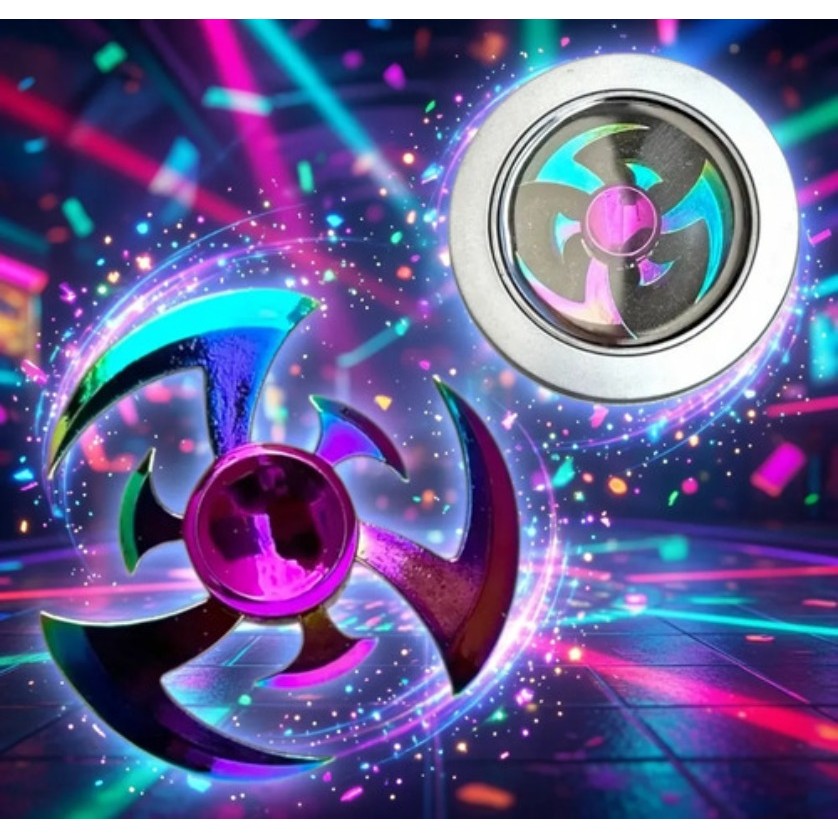 Fidget Spinner Metálico Antiestresse Rolamento Premium