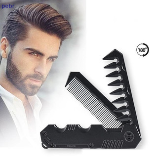 [pebr] al Pentes De Bolso Dobráveis De Plástico Portátil Barbeiro Homens Cabeça De Óleo Barba Estilo De Cabelo Dentes La