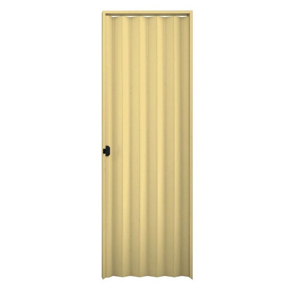 Porta Sanfonada Interna Plasbil PVC Areia, 210 x 80 cm