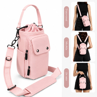 Bolsa Para Garrafa Vira Mochila 5 Bolsos 40oz Impermeável Alça Ajustável Com Mosquetão Us…
