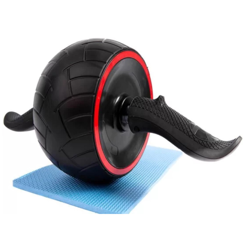 RODA ABDOMINAL ROLLER PARA EXERCICIOS COM RETORNO TREINOS DE ABDOMEN E CORE WCT FITNESS