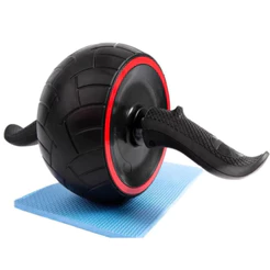 RODA ABDOMINAL ROLLER PARA EXERCICIOS COM RETORNO TREINOS DE ABDOMEN E CORE WCT FITNESS