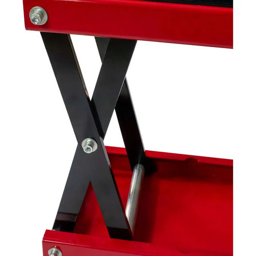 Elevador Pneumático Moto Sigma Tools 400kg Rampa Ajustável Aço Vermelho Elevatória Motocicleta Oficina Profissional — imagem 2 de 2