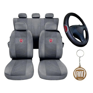 Capa Banco Carro Tecido Grosso Fiat Todos Modelos + Brindes 