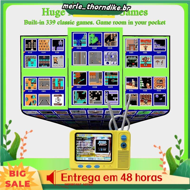 Mini Gamepad De Bolso Incluído C3 Classic Retro TV Games Console Tela De 3.0 Polegadas Videogames Player