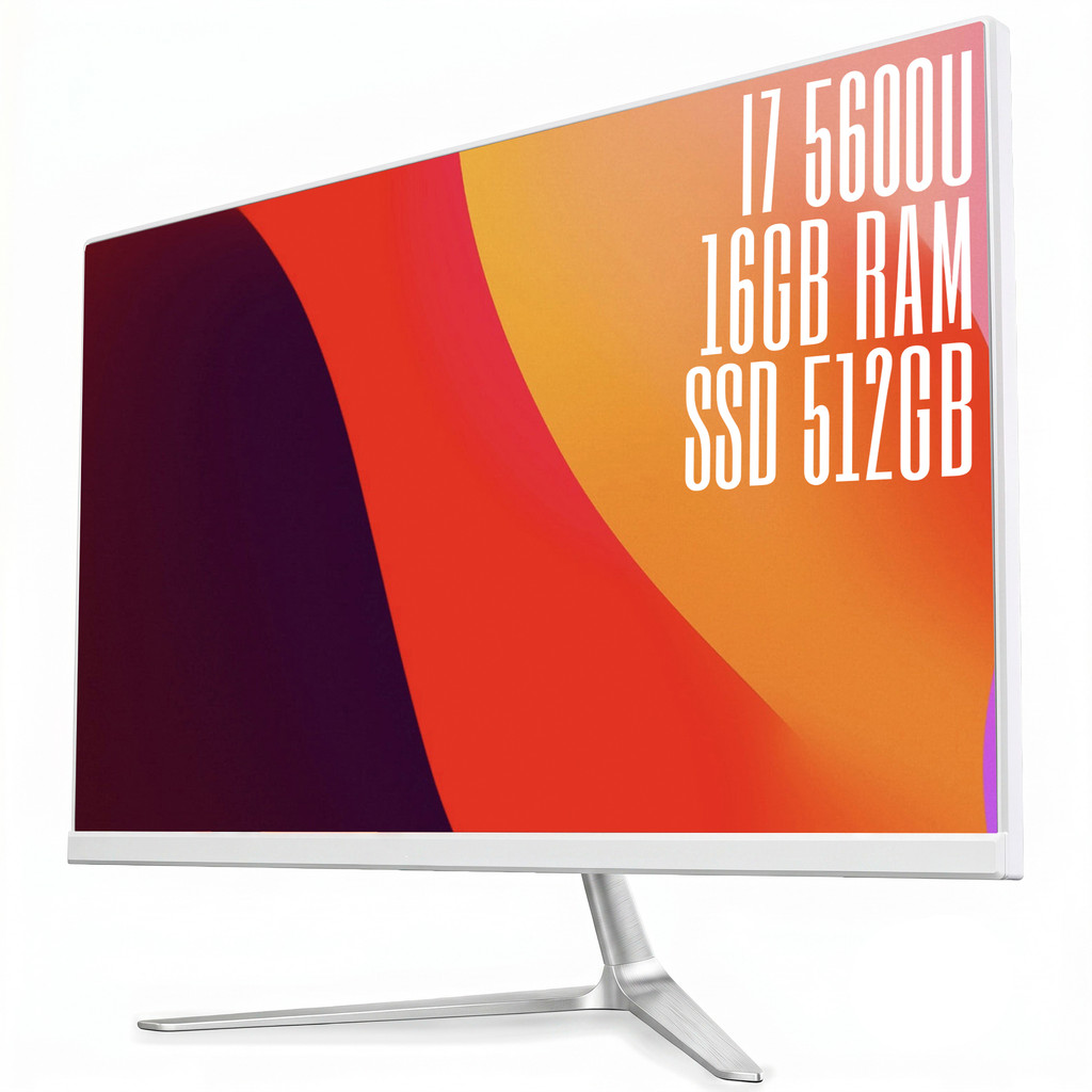 Computador All-in-One 21,5” Polegadas 1080p Full HD Intel Core i7-5600U 16GB RAM SSD 512GB Windows 11 Pro Teclado+Mouse