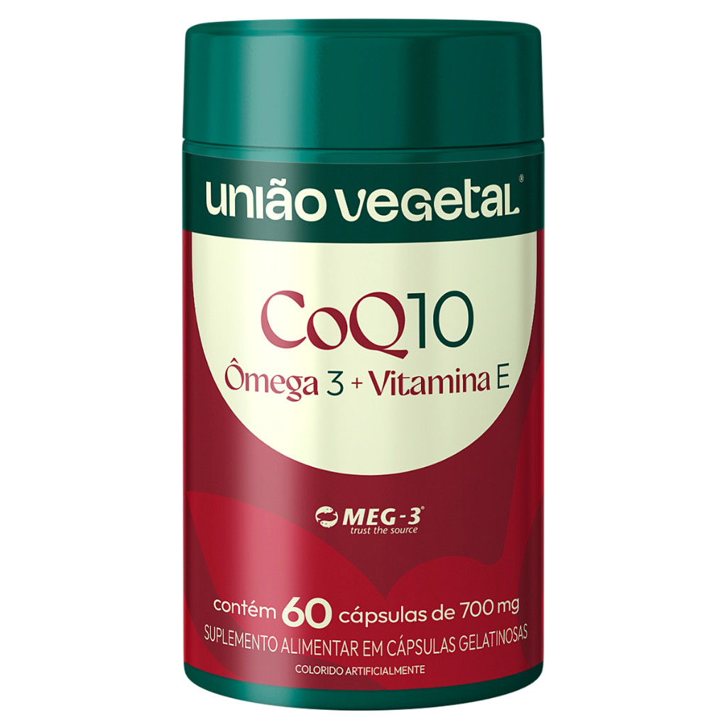 CoQ10 + Ômega 3 + Vitamina E | Energia Celular, Saúde Cardiovascular & Antioxidante | 60 cápsulas
