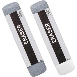 Conjunto de duas peças: Borracha em formato de caneta com superfície fosca, adequada para canetas esferográficas e canet