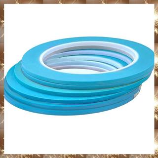 (Div 6 Rolos De Fita De Linha Fina De Alta Temperatura Viny Fineline Adesiva Para Pintores Azul (1/8 Polegadas 6 Unidade