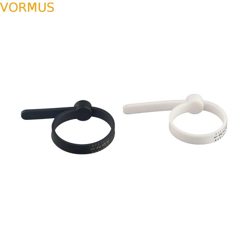 Medidor De Dedo Anel Ferramenta De Dimensionamento Preto Branco Reutilizável Profissional Reino Unido/Eua/Ue Tamanho Bob