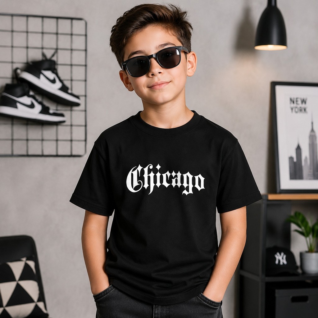 Camiseta Infantil Masculina Estilosa 100% Algodão Moda Kids Confortável Casual