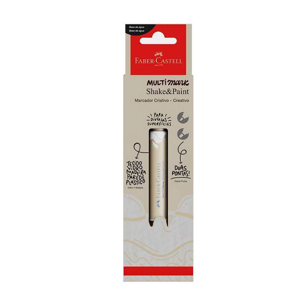 Pincel marcador multisuperfícies Multimark Branco MM/ESSP713\357101 com 1 unidade Faber-Castell