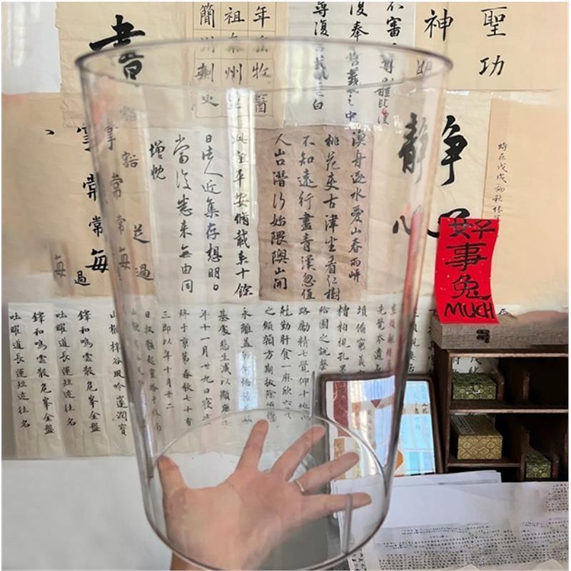 Papel de caligrafia Rolo de pintura Balde de armazenamento de rolagem Transparente Pintura chinesa Caligrafia Pintura Ar