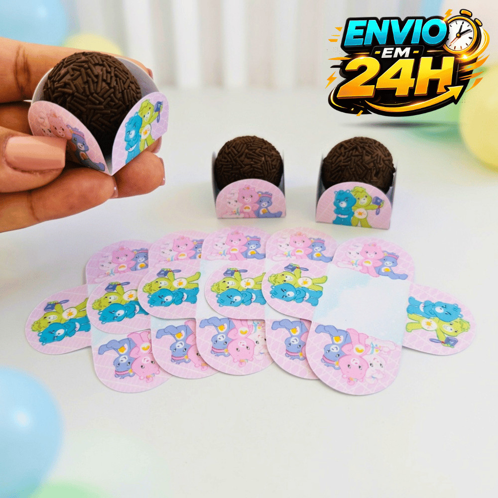 Forminha de Doces Ursinhos Carinhosos Personalizada no Tema /Lembrancinha de Festa /Aniversário