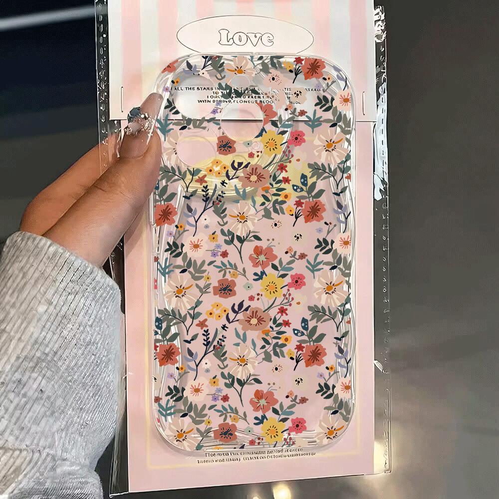 Capa Floral Ditsy Para Samsung Galaxy A57 A27 A17 A07 A26 A37 A56 A55 A36 A16 A06 A54 A15 A14 A53 A32 A34 A13 A35 5G Flo