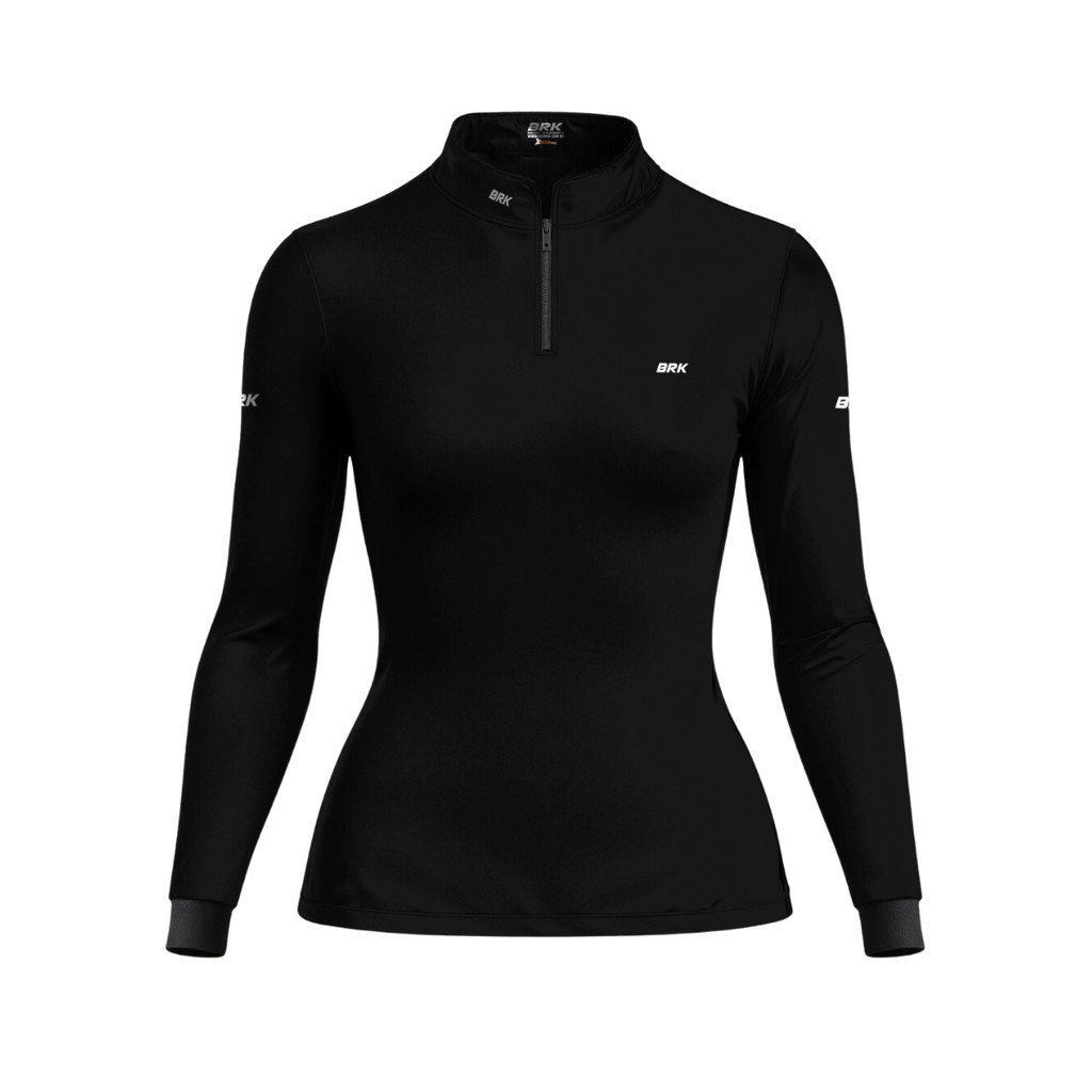 Camisa Camiseta Térmica Feminina Segunda Pele Pescaria Brk Básica Lisa Varias Cores Proteção Uv