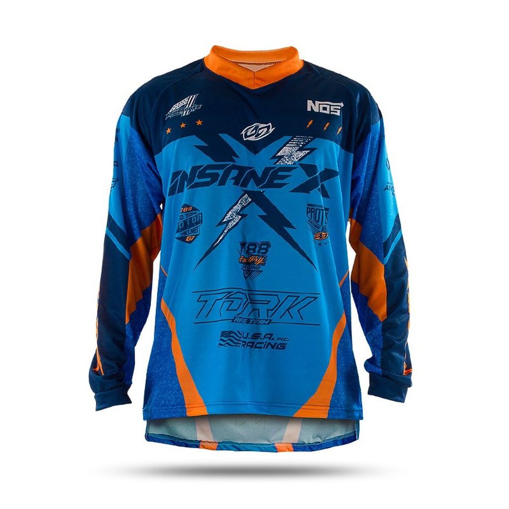 Camisa Para Motocross Adulto Piloto Pro Tork Insane X Leve Confortável Trilha Enduro Off Road