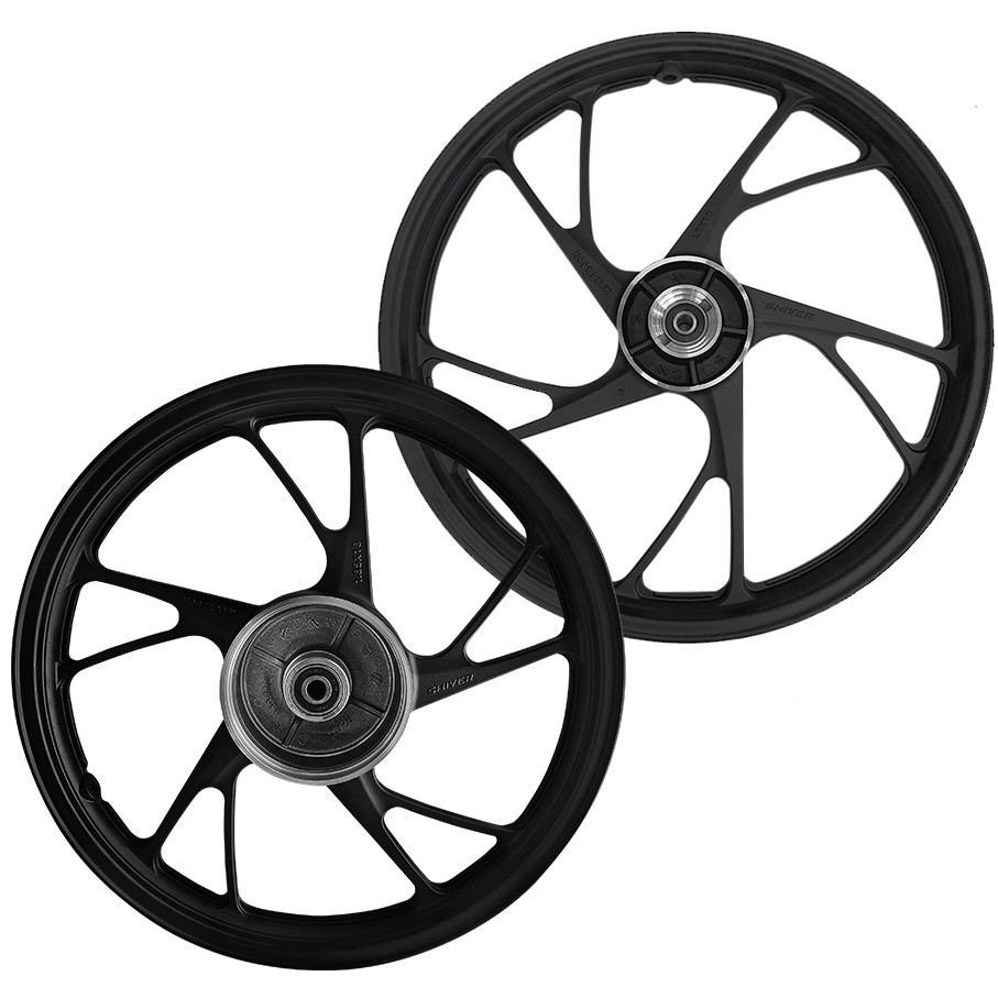 PAR RODA RODAO JANTE LIGA LEVE PE DE GALINHA CG TITAN 150 FREIO A DISCO TRASEIRA + DIANTEIRA SHIVER SPEC ORIGINAL