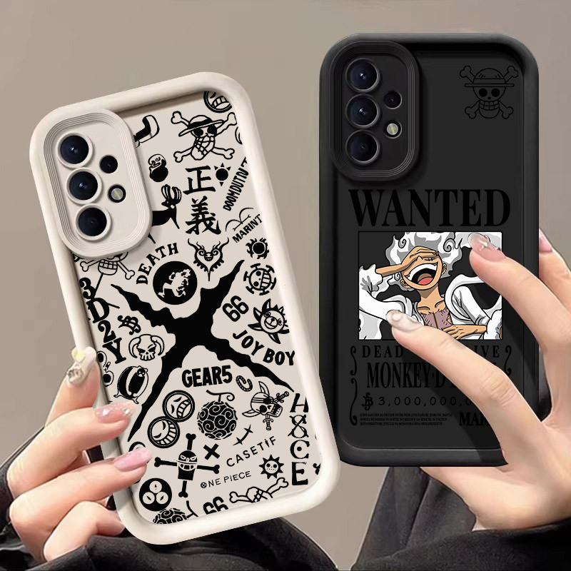 Capa de celular One Piece anime Justice, compatível com Samsung Galaxy A55 A54 5