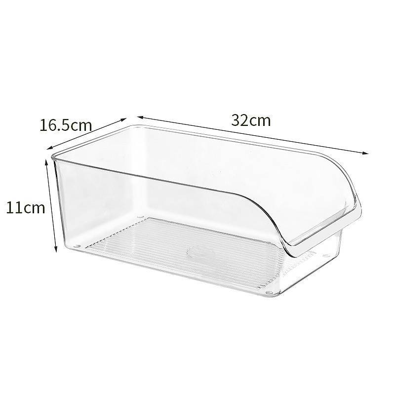 (Cassiopeiahg) 2 Peças/3/4 Organizador De Geladeira Transparente Gaveta Aberta Caixa De Armazenamento Sna Recipiente Mul