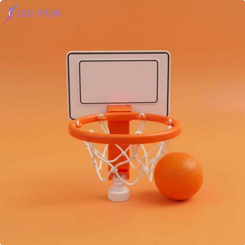 [Brcolaxi1] Mini Poste De Gol De Basquete Montado Em Mesa De Flameer , Cesta De Plástico Pequena , Para Estudo