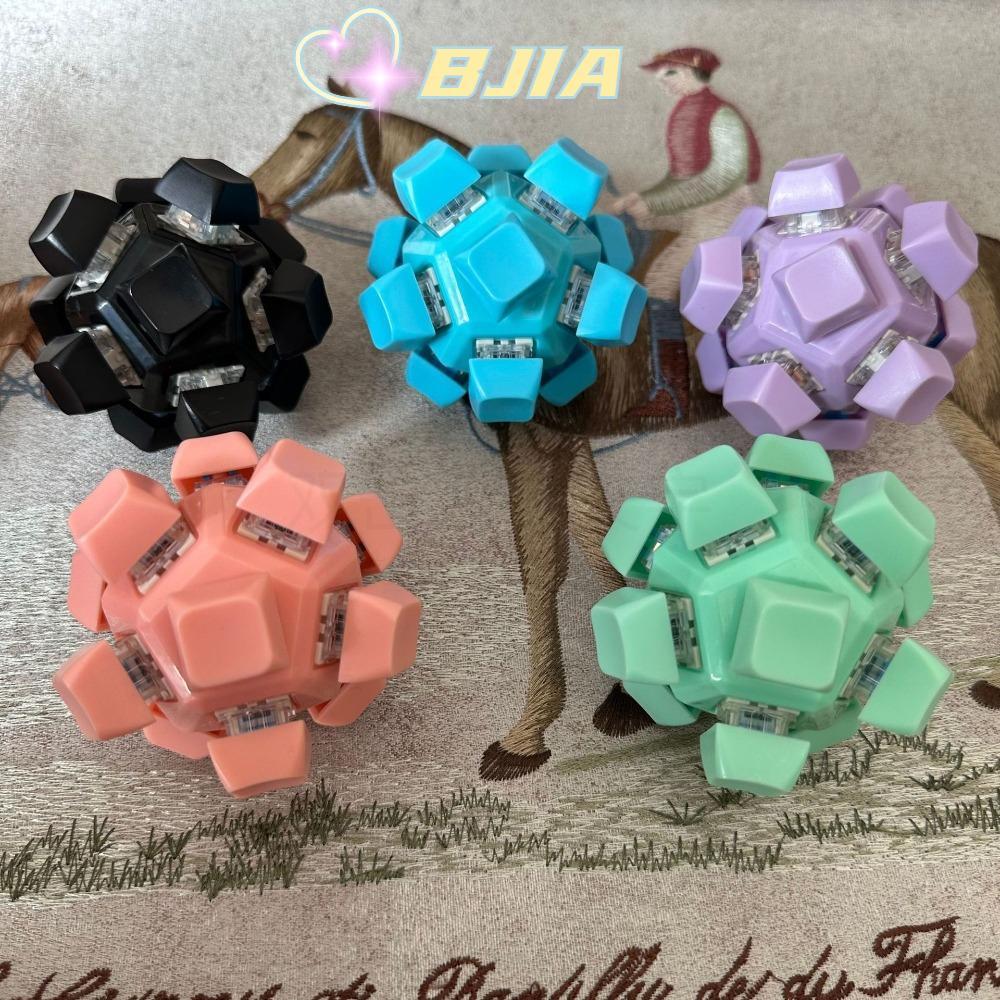 BJIA Fidget Keychain , DIY Teclado 12 Teclas Magic Ball Finger Keyboard Cap , Ke