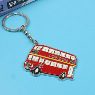 Chaveiro de lembrança turística britânica, comércio exterior, pedido Original, londres, ônibus de dois andares, presente