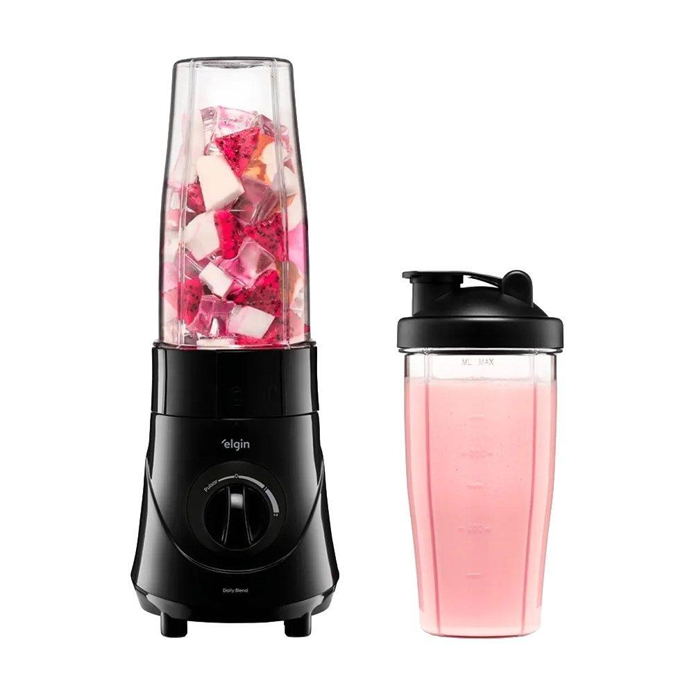 Liquidificador Portátil Elgin Daily Blend PBL20 - 2 Copos 750ml, 2 Velocidades, 350W, Preto