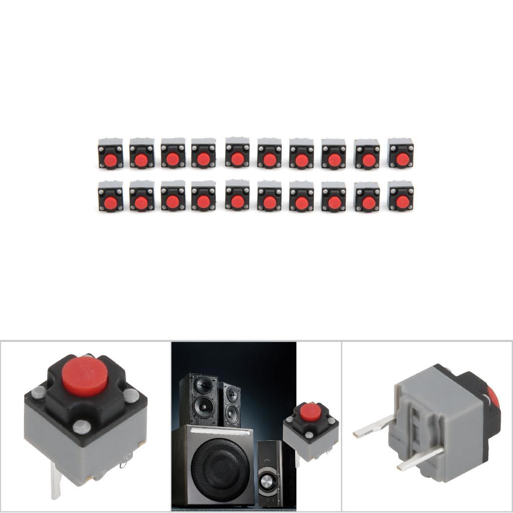 Fesjoy Tact Switch Micro Botão 20pcs 6x6x7,3mm para Brinquedos Eletrônicos Eletrodomésticos
