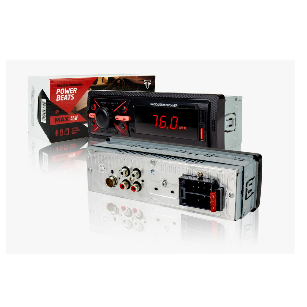 Mp3 Player Blutooth Sd Carro Automotivo Thork Radio 45w — imagem 2 de 2