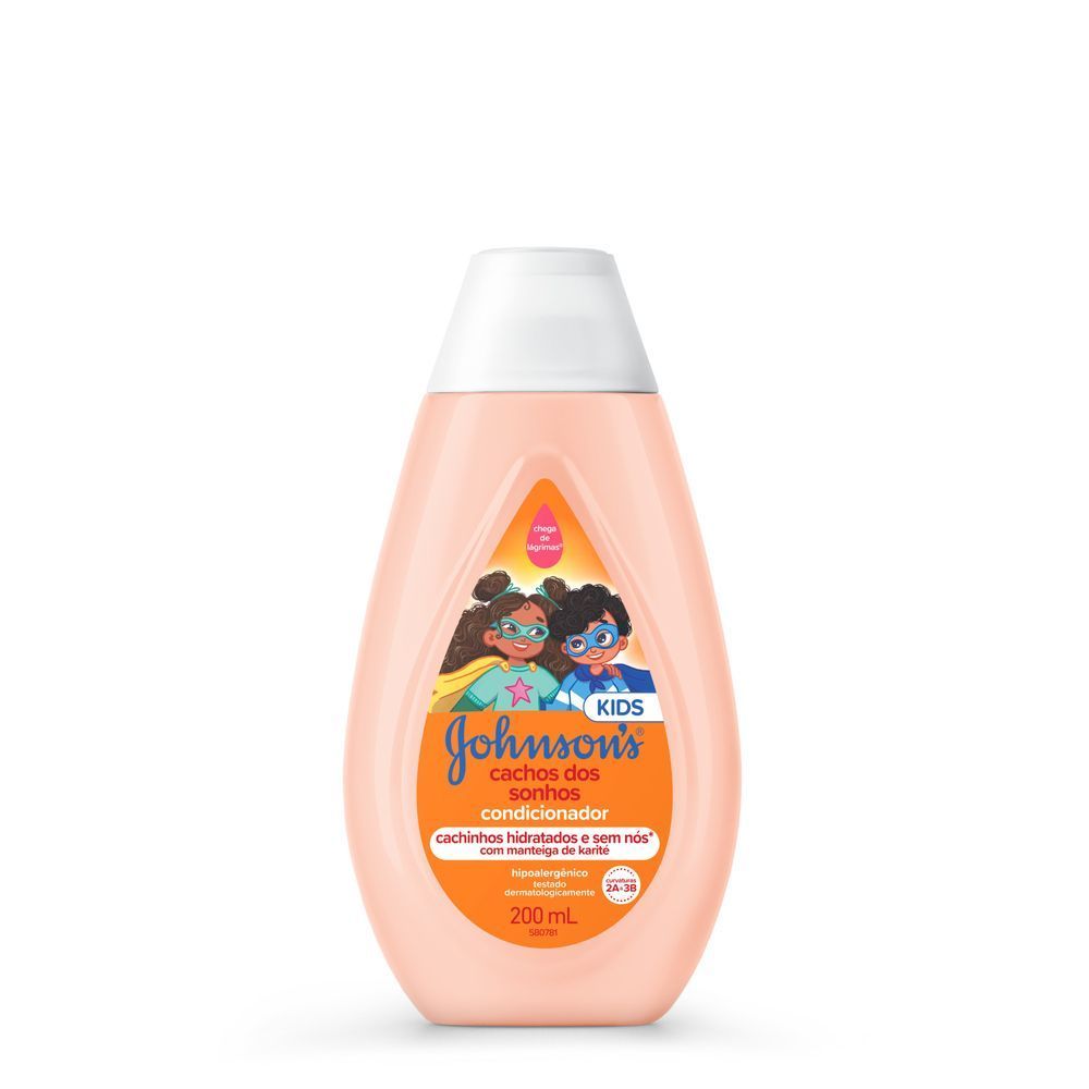 Condicionador Johnson's Baby Para Cabelos Cacheados 200ml
