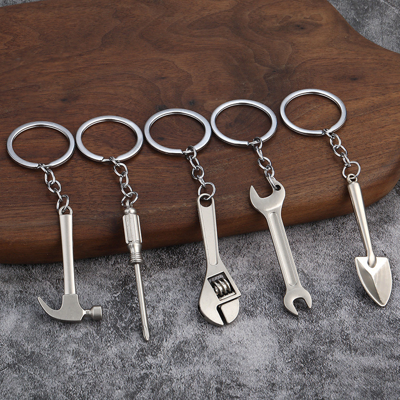 Mini simulação ferramenta prática chaveiro chave de Metal alicate chave pingente criativo chave masculina pequeno presen