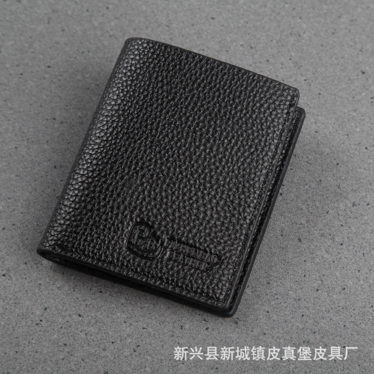 ❤Novidades❤❤ Carteira masculina estilo forte, porta-notas da moda, carteira masculina para corrida, rio, lago, PU, porta