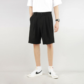 HJ STUDIO Terno Shorts Masculino Verão Casual Solto Cinco 5 Pontos Calças Na Moda Drape Calças Masculinas Desgaste Exter