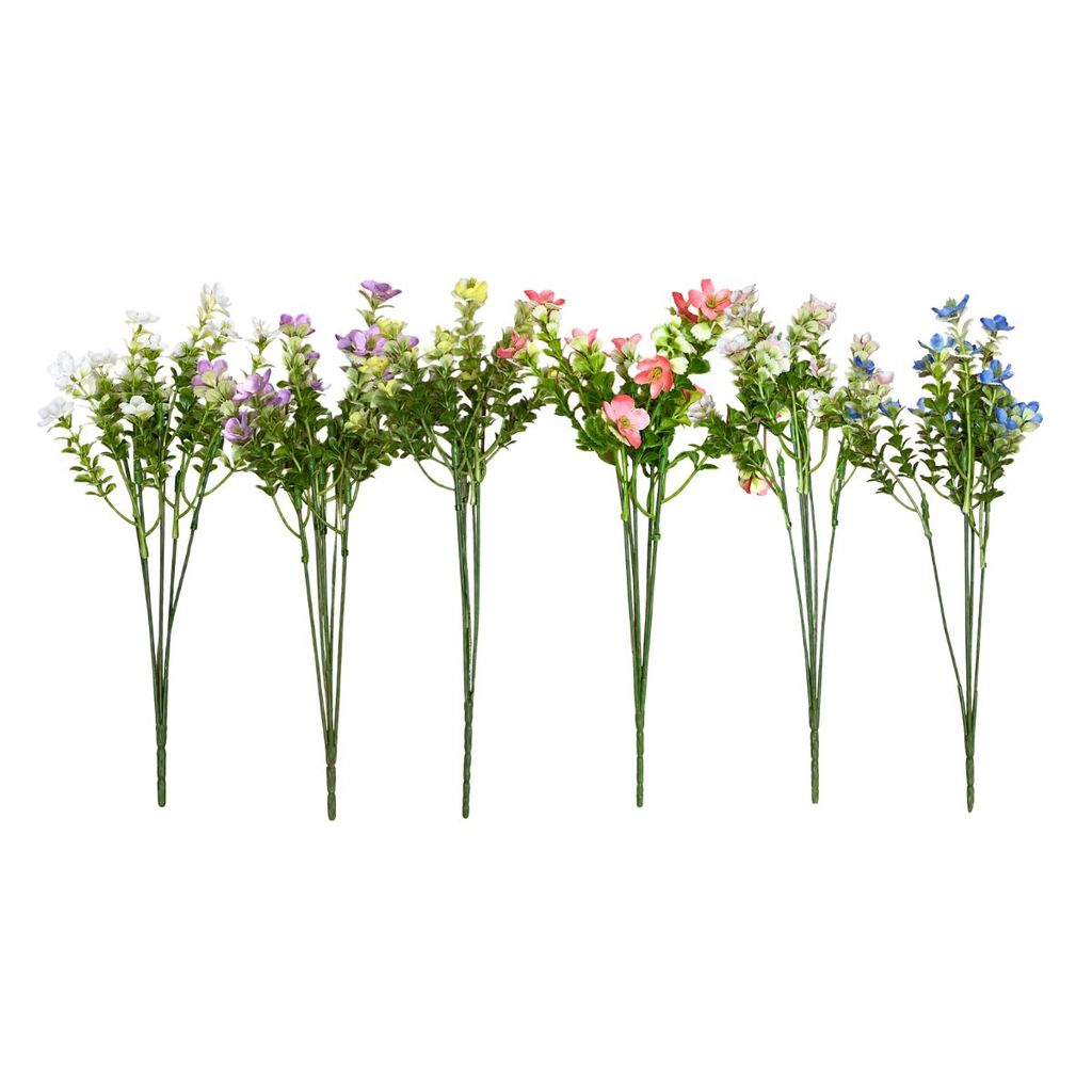 Buque Flor Nemesia Artificial P/ Decoração, Arranjos, Festas