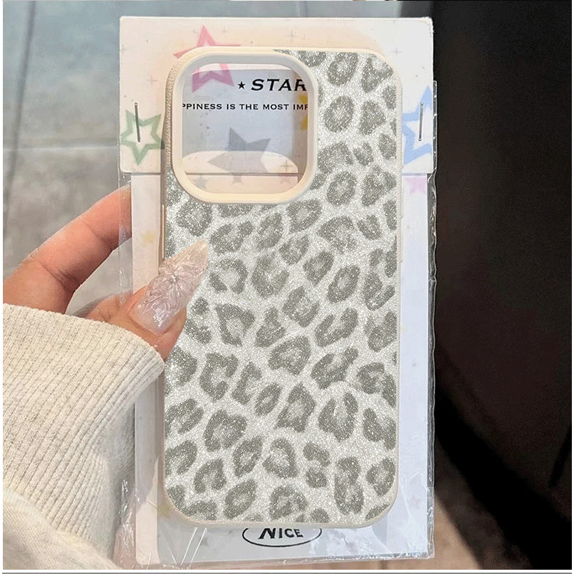 Lichee Padrão Cinza Branco Leopardo Impressão Capa Para Motorola Moto 70 Fusion 60 50Fusion Neo Pro G84 G35 G54 G85 G15