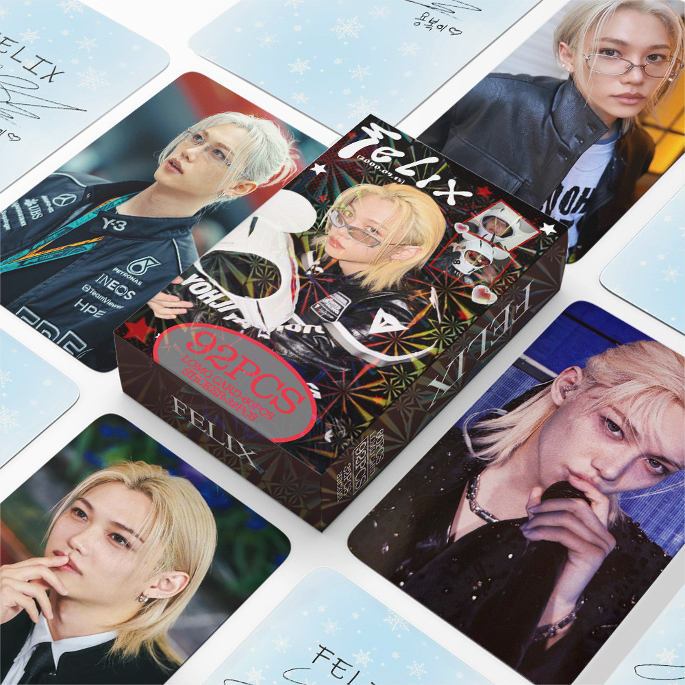 KPOP 92 peças/caixa STRAYKIDS SOLO FELIX Cartão Fotográfico LOMO Cartão de Coleção FYL8