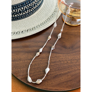 Produzido por orelhas pequenas nicho Design puro algodão fio concha colar elegante All-Match estilo étnico Retro acessór