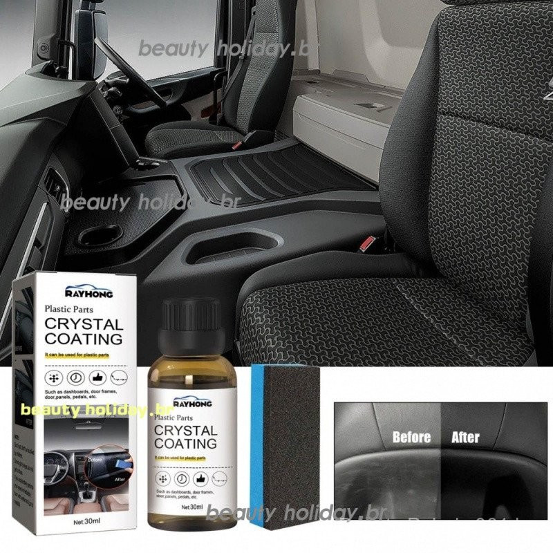 Plastics Parts Crystal Coating For Car, Restorer Plastic Trim Cars, Excellent With Sponge Panels Door Frames