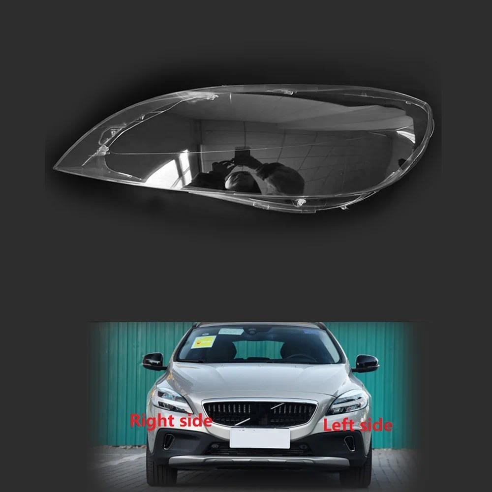 Para Volvo V40 2017-2019 Tampas Do Farol Carro Lente Lâmpada Transparente Sombra Escudo Luz Automática Abajur Peças De A