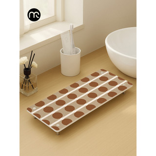 Almofada absorvente de terra diatomácea francesa, lavatório, prateleira, suporte de escova de dentes, porta-copos, balcã
