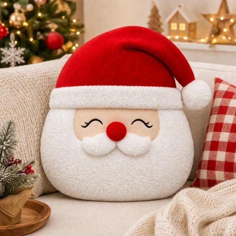 Almofada Natalina Papai Noel 30cm