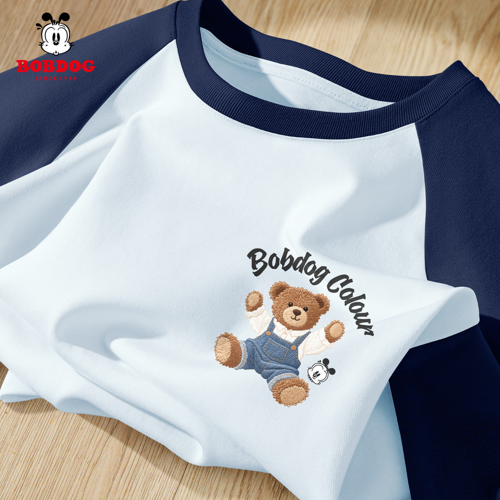 Babudou roupas infantis meninos camiseta de manga comprida 2026 novo estilo mangas Raglan estilo fino crianças outono to