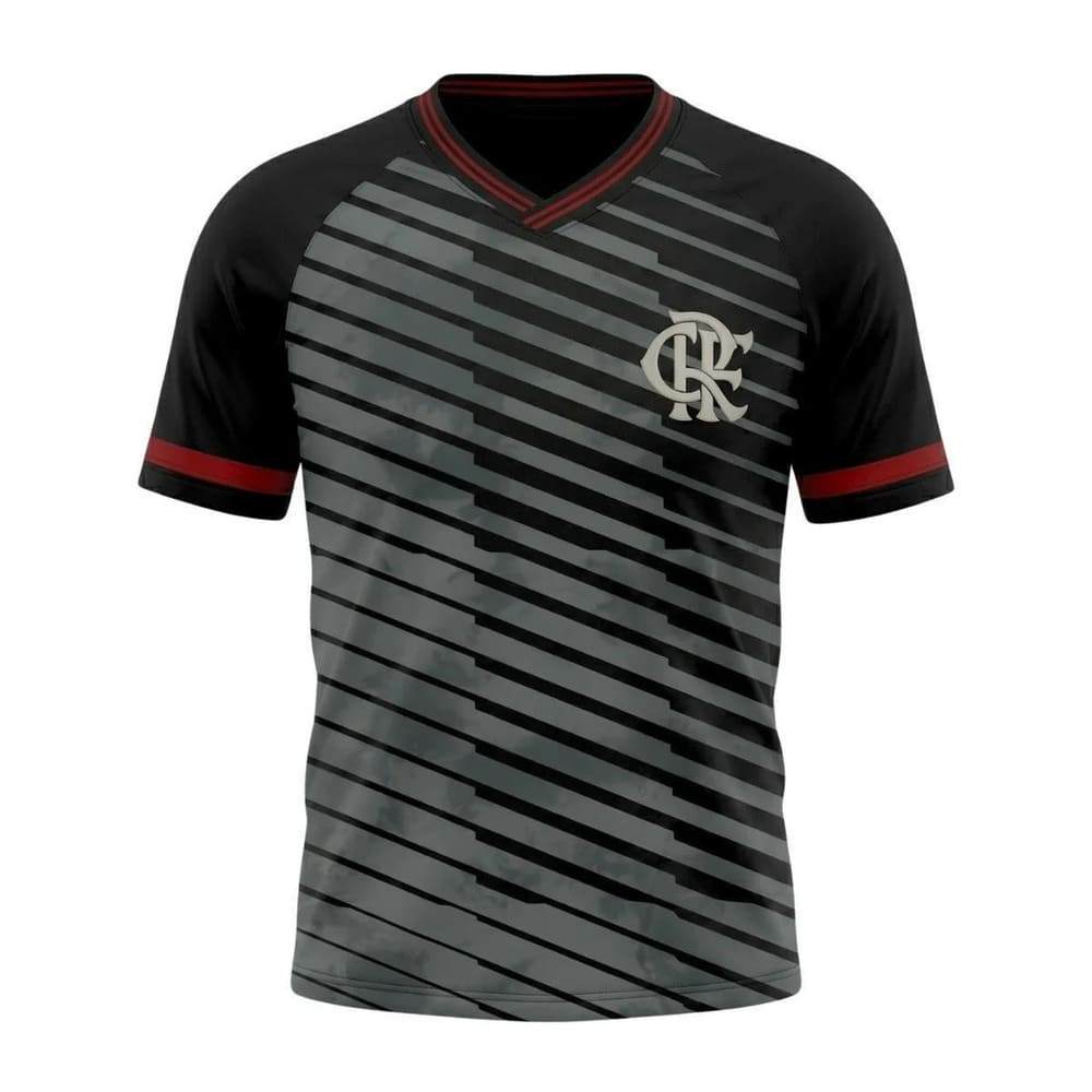Camiseta Flamengo Betel Stripes Preto/Cinza · foto 2