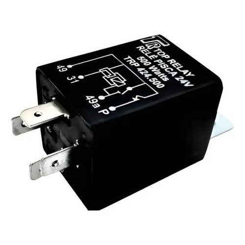 Relé Pisca 24v 500w 4 Terminais Caminhão Ônibus Top Relay