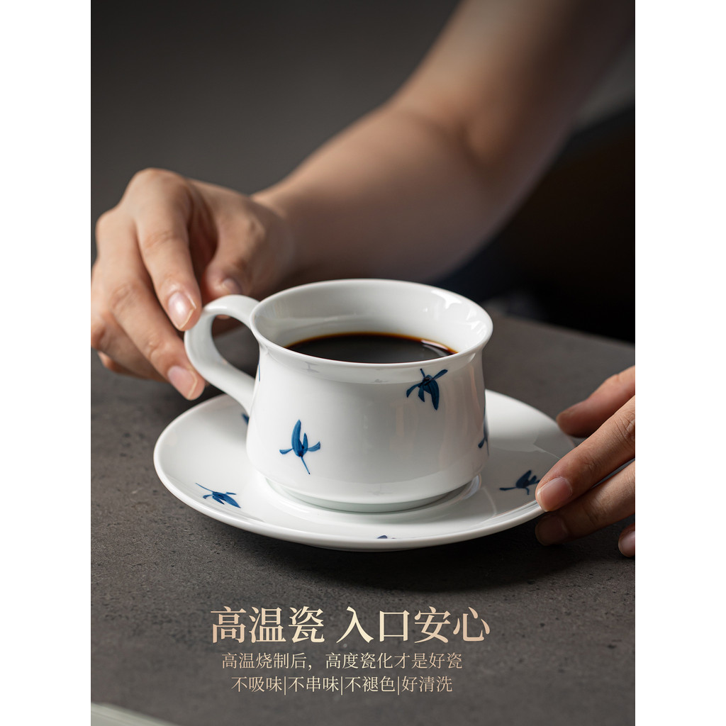 Dehua porcelana branca 2026 novo estilo requintado bonito High-End criativo chinês pintado à mão orquídea cerâmica xícar