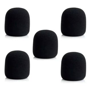 KIT 5 ESPUMA PROTETORA ANTI PUFF PARA MICROFONE BASTÃO DE MÃO