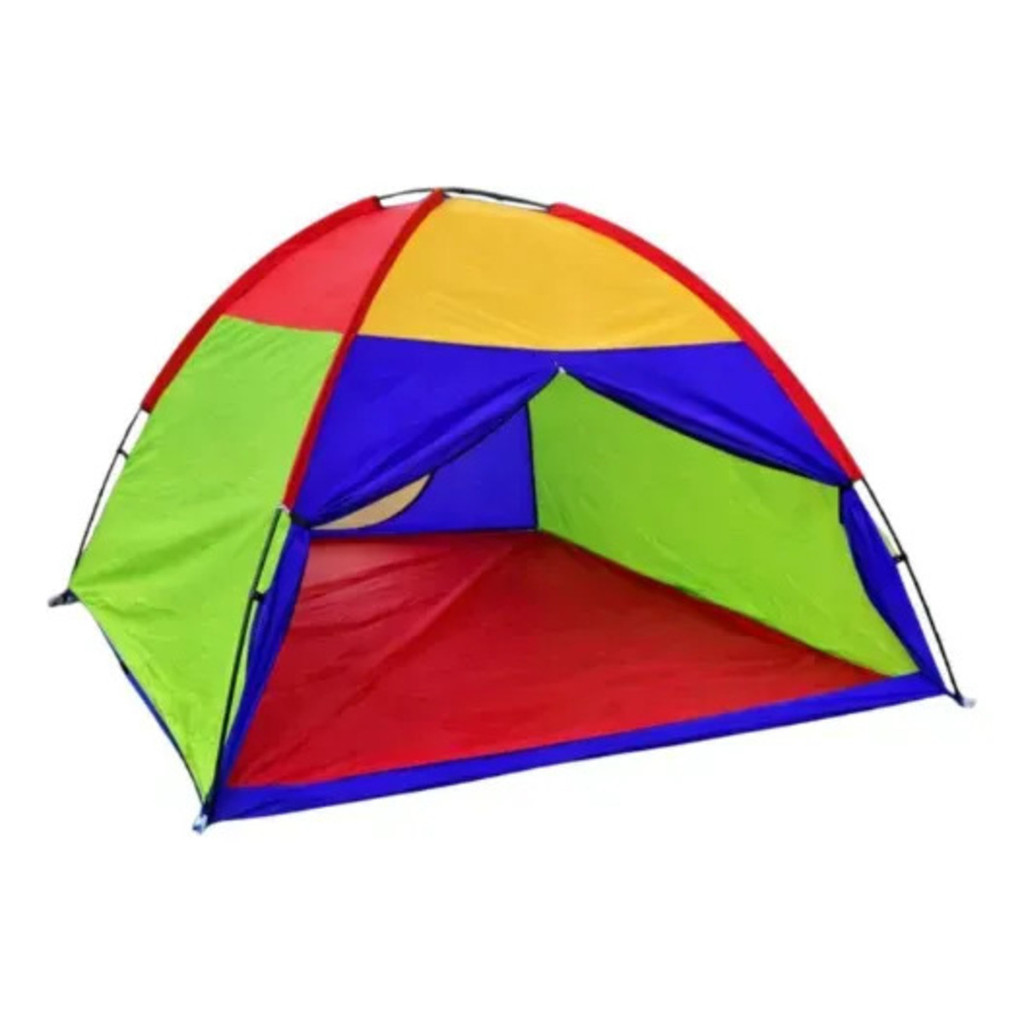 Barraca Iglu Kids Infantil Tipo Cabaninha Para Camping Praia Quintal Aventura Colorida 2 Pessoas Fácil de Montar