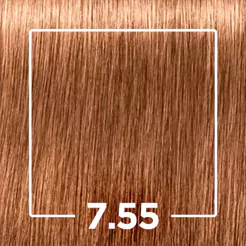 Tintura Profissional Igora Louro Médio Dourado 7.55