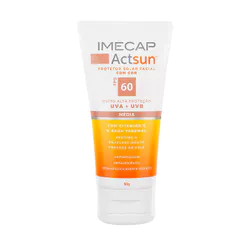 Protetor Solar Imecap Actsun FPS 60 Cor Média 50g